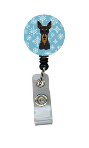 Snowflake Min Pin Retractable Badge Reel