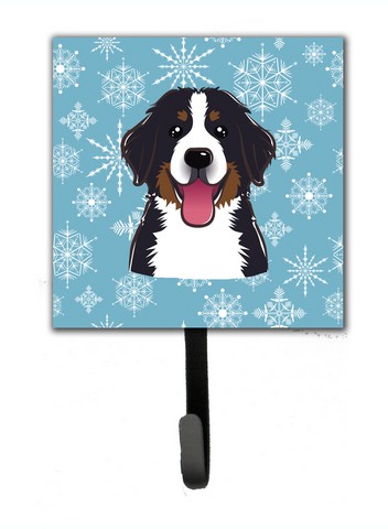 Snowflake Bernese Mountain Dog Leash & Key Holder