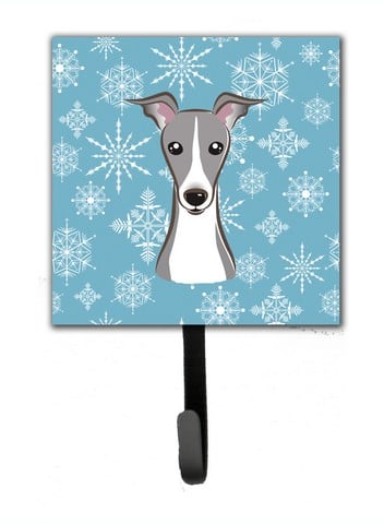 Snowflake Italian Greyhound Leash & Key Holder