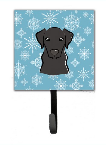 Snowflake Black Labrador Leash & Key Holder