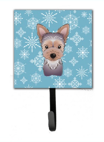 Snowflake Yorkie Puppy Leash & Key Holder