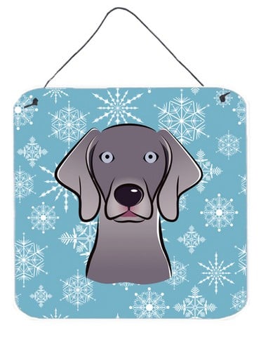 Snowflake Weimaraner Wall and Door Hanging Prints