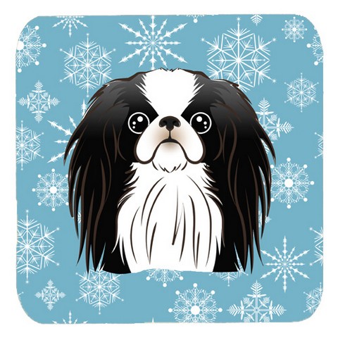 Snowflake Japanese Chin Foam Coasters, Set Of 4