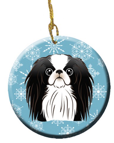 Snowflake Japanese Chin Ceramic Ornament