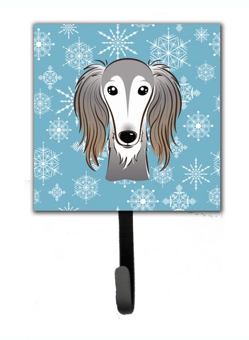 Snowflake Saluki Leash & Key Holder