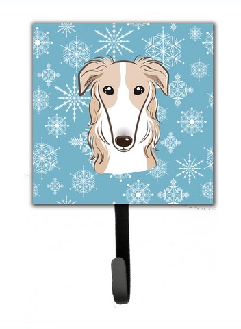 Snowflake Borzoi Leash & Key Holder