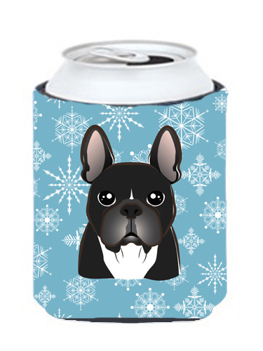 Snowflake French Bulldog Can & Bottle Hugger