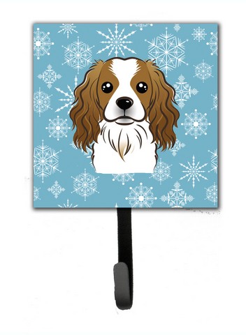 Snowflake Cavalier Spaniel Leash & Key Holder
