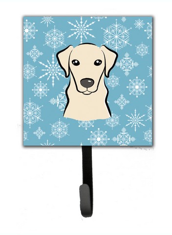Snowflake Yellow Labrador Leash & Key Holder