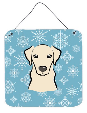 Snowflake Yellow Labrador Wall and Door Hanging Prints