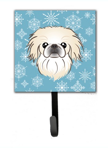 Snowflake Pekingese Leash & Key Holder
