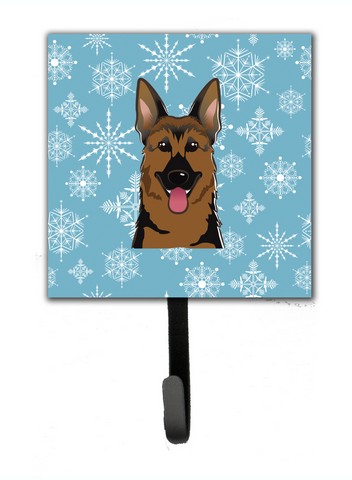 Snowflake German Shepherd Leash & Key Holder