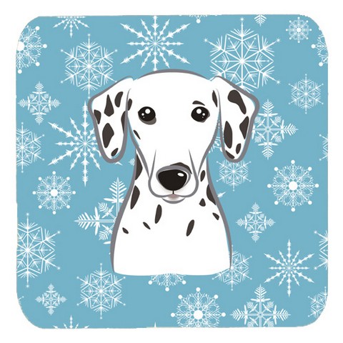 Snowflake Dalmatian Foam Coasters, Set Of 4