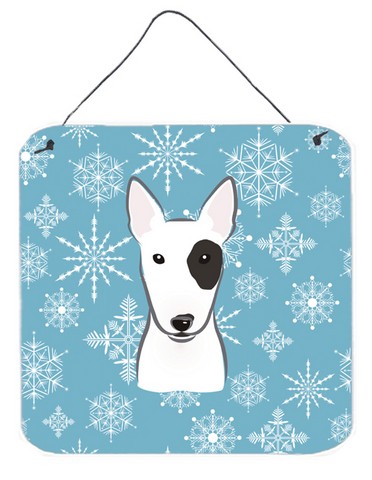Snowflake Bull Terrier Wall and Door Hanging Prints