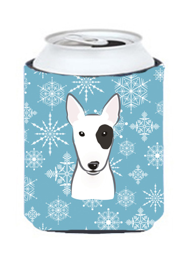 Snowflake Bull Terrier Can & Bottle Hugger