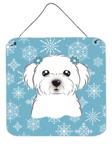Snowflake Maltese Wall and Door Hanging Prints