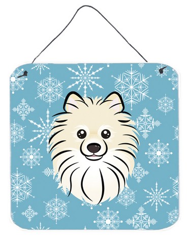 Snowflake Pomeranian Wall and Door Hanging Prints