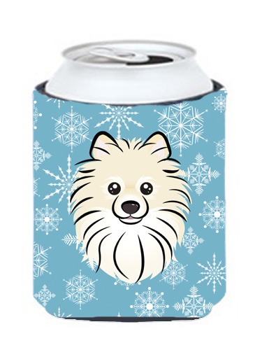 Snowflake Pomeranian Can & Bottle Hugger