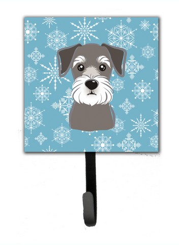Snowflake Schnauzer Leash & Key Holder