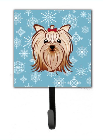 Snowflake Yorkie Yorkishire Terrier Leash & Key Holder