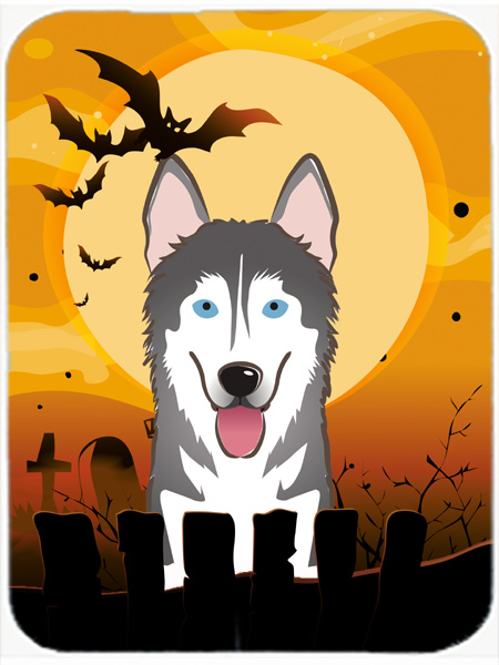 Halloween Alaskan Malamute Glass Cutting Board- Large