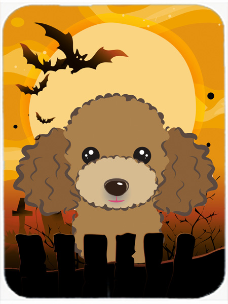 Halloween Chocolate Brown Poodle Mouse Pad, Hot Pad & Trivet
