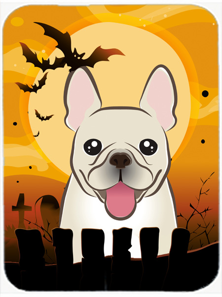 Picture of Carolines Treasures BB1796LCB Halloween French Bulldog Glass Cutting Board- Large