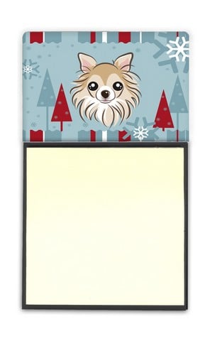 Winter Holiday Chihuahua Sticky Note Holder