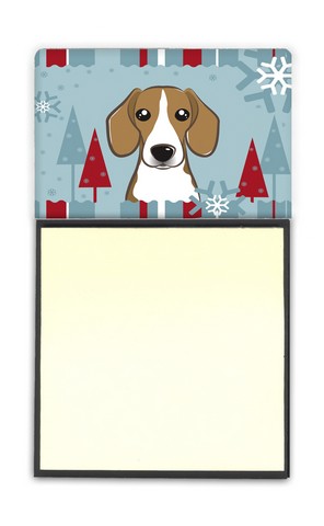 BB1735SN Winter Holiday Beagle Sticky Note Holder
