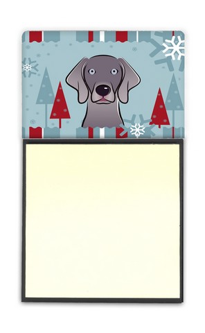 BB1727SN Winter Holiday Weimaraner Sticky Note Holder