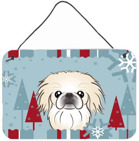 Winter Holiday Pekingese Wall and Door Hanging Prints