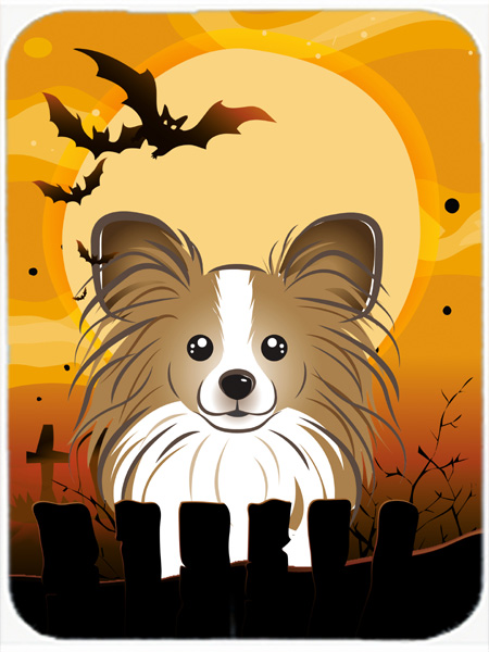 Picture of Carolines Treasures BB1806LCB Halloween Papillon Glass Cutting Board- Large