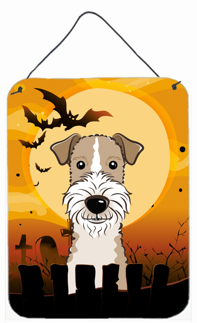 Halloween Wire Haired Fox Terrier Wall and Door Hanging Prints