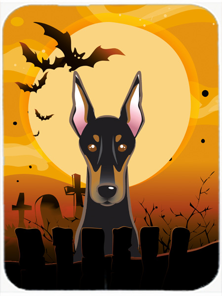 Halloween Doberman Mouse Pad, Hot Pad & Trivet