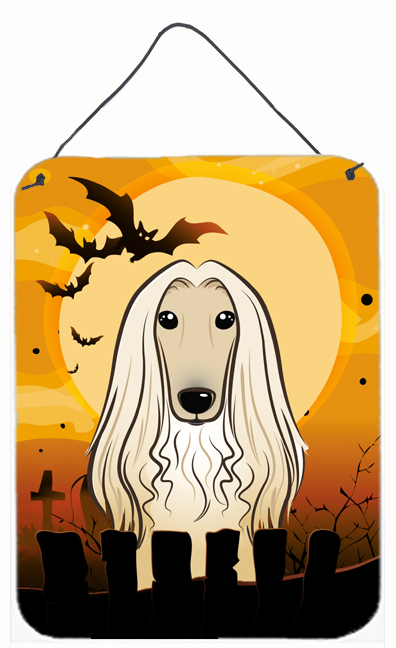 Halloween Afghan Hound Wall and Door Hanging Prints