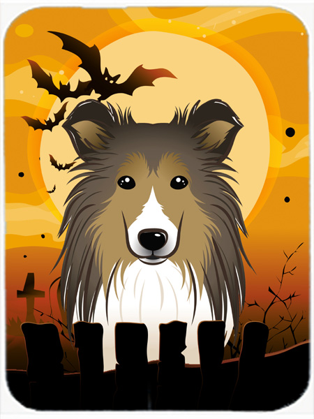 Halloween Sheltie Mouse Pad, Hot Pad & Trivet