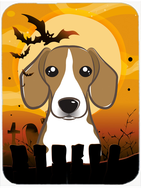Picture of Carolines Treasures BB1797LCB Halloween Beagle Glass Cutting Board- Large