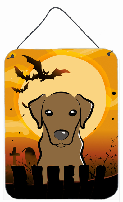 Halloween Chocolate Labrador Wall and Door Hanging Prints