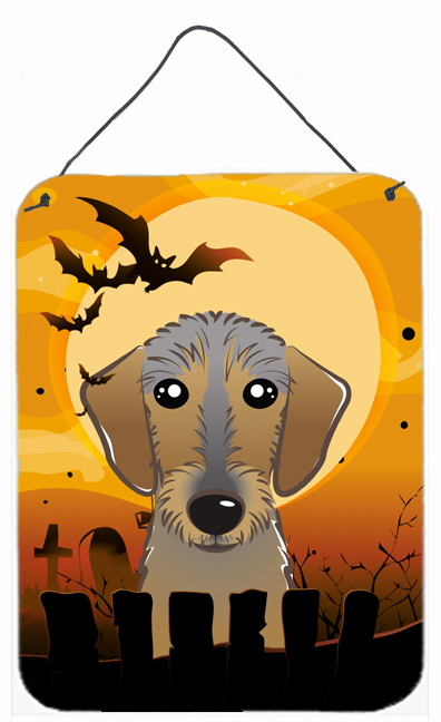 Halloween Wirehaired Dachshund Wall and Door Hanging Prints