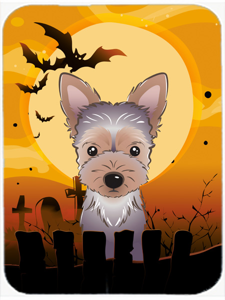 Halloween Yorkie Puppy Mouse Pad, Hot Pad & Trivet