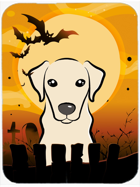 Halloween Yellow Labrador Mouse Pad, Hot Pad & Trivet