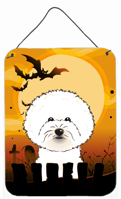 Halloween Bichon Frise Wall and Door Hanging Prints