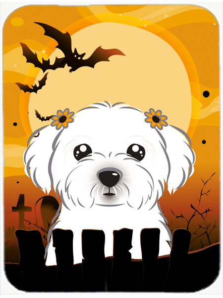 Halloween Maltese Mouse Pad, Hot Pad & Trivet