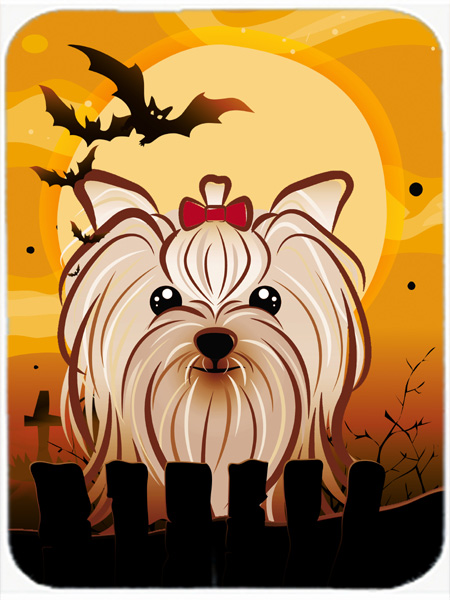 Halloween Yorkie Yorkishire Terrier Mouse Pad, Hot Pad & Trivet