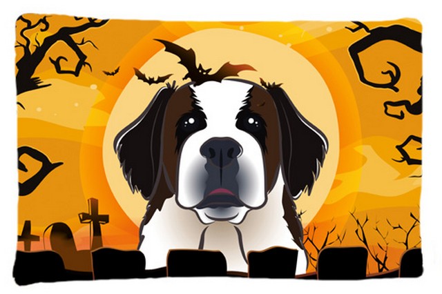 BB1804PILLOWCASE Halloween Saint Bernard Fabric Standard Pillowcase