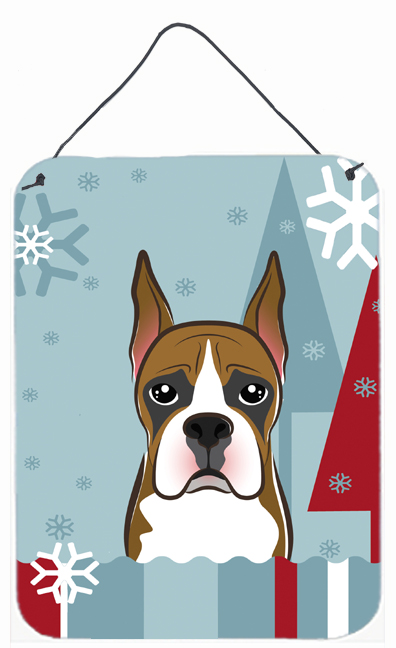 Winter Holiday Boxer Wall and Door Hanging Prints