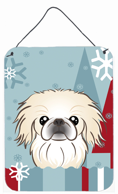 Winter Holiday Pekingese Wall and Door Hanging Prints