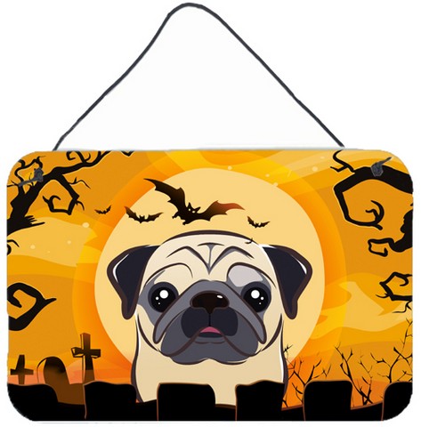 Halloween Fawn Pug Wall and Door Hanging Prints