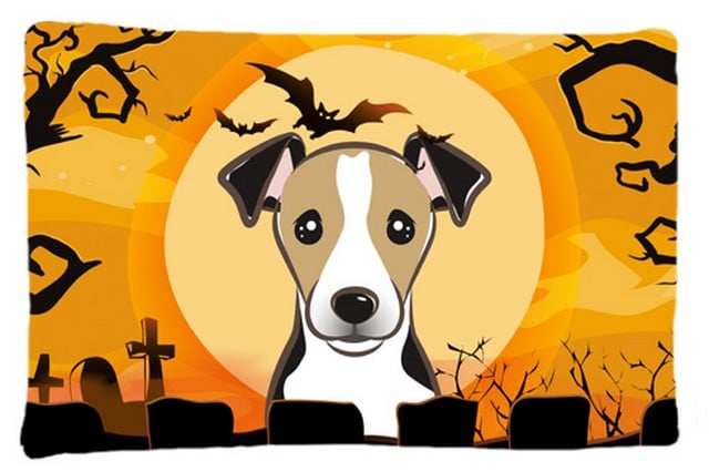 Halloween Jack Russell Terrier Fabric Standard Pillowcase