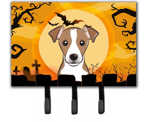 Halloween Jack Russell Terrier Leash & Key Holder